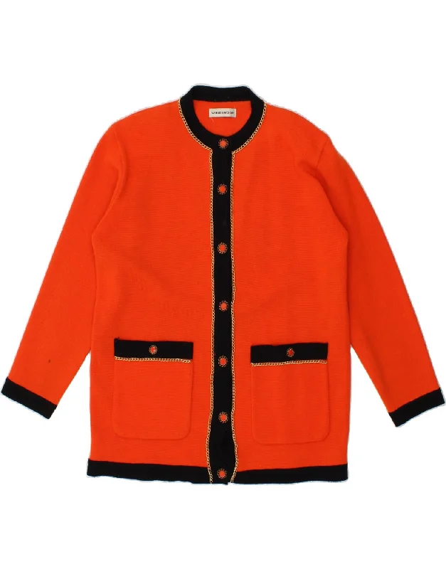WINDSMOOR Womens Longline Cardigan Sweater UK 14 Medium Orange Acrylic Anti-Pilling Anti-Shrink Durable WINDSMOOR Womens Longline Cardigan Sweater UK 14 Medium Orange Acrylic Anti-Pilling Anti-Shrink Durable